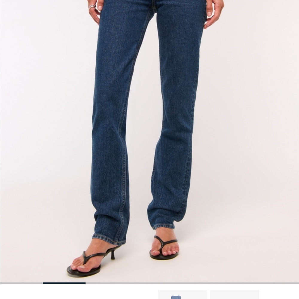 Abercrombie & Fitch High Rise Dark Blue Jeans